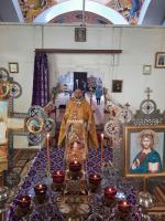 Богослужение в Лазареву субботу в Покровском храме с. Осиковка