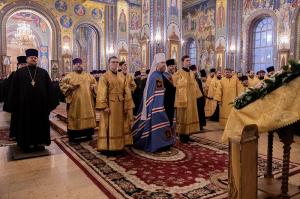 Богослужение в Благовещенском кафедральном соборе г. Воронежа