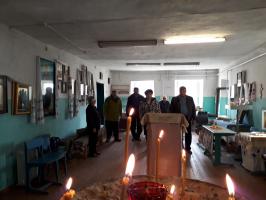Богослужение в Успенском храме с. Новобелая