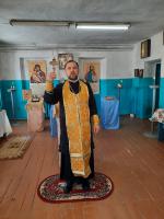 Богослужение в Успенском храме с. Новобелая