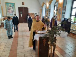 Богослужение в Рождественский сочельник в Осиковке