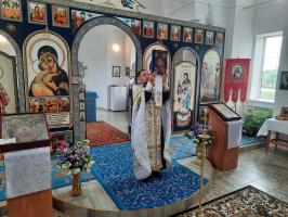 Богослужение в праздник Вознесения Господня в Зайцевке