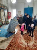 Богослужение в праздник Сретения Господня в Зайцевке