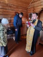 Богослужение в часовне в честь Всех Святых в Касьяновке