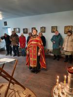 Богослужение в Успенском храме с. Новобелая
