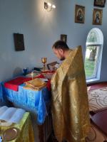 Богослужение в Успенском храме с. Новобелая