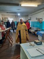 Богослужение в Успенском храме с. Новобелая