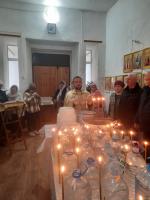 Богослужение в Крещенский сочельник в Никольском храме с. Талы