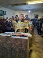Богослужение в Крещенский сочельник в Успенском храме с. Новобелая
