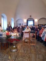 Богослужение в праздник Святого Богоявления в Зайцевке