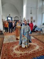 Богослужение в праздник Благовещения Пресвятой Богородицы в Зайцевке