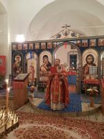 Богослужение в праздник Светлого Христова Воскресения в Зайцевке   