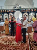 Богослужение в праздник Вознесения Господня в Успенском храме с. Зайцевка