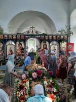 Богослужение в праздник Святой Троицы в Успенском храме с. Зайцевка