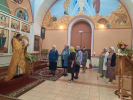 Богослужение в Покровском храме с. Осиковка