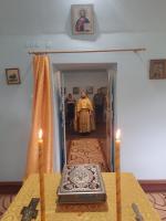 Богослужение в Успенском храме с. Новобелая