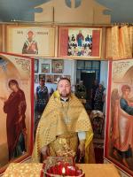 Богослужение в праздник происхождения честных древ Животворящего Креста Господня в Никольском храме с. Талы