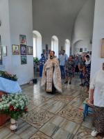 Богослужение в праздник Преображения Господня в Зайцевке