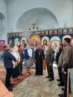 В Успенском храме с. Зайцевка состоялась встреча прихожан с казачьим атаманом