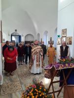 Богослужение в праздник Всемирного Воздвижения Честного и Животворящего Креста Господня в Успенском храме с. Зайцевка
