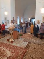 Богослужение в праздник Введения во храм Пресвятой Богородицы в Зайцевке