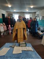 Богослужение в Успенском храме с. Новобелая в пятницу 31-й седмицы по Пятидесятницы