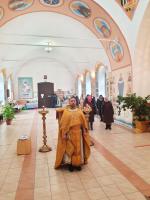 Божественная литургия  в Покровском храме с. Осиковка