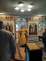 Богослужение в  субботу 5-й седмицы Великого поста в Новобелой