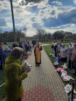 Освящение Пасхальной снеди в Касьяновке и Шевченково