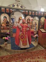 Богослужение в праздник Светлого Христова Воскресения в Успенском храме с. Зайцевка