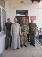 Настоятель Успенского храма с. Зайцевка иерей Алексий Жиляев посетил пожарную часть в с. Писаревка