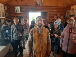 Богослужение в Покровской часовне с. Смаглеевка