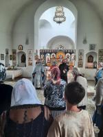 Встреча Ильинского казачьего крестного хода с иконой Божией Матери «Спорительница хлебов» в Зайцевке, Осиковке и Талах