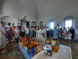 Богослужение в праздник Преображения Господа Бога и Спаса нашего Иисуса Христа в Зайцевке