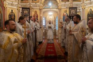 Иерей Алексий Жиляев сослужил Правящему Архиерею за Божественной литургией в Острогожске