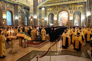  Настоятель Покровского храма с. Осиковка иерей Алексий Жиляев принял участие в торжественном соборном богослужении Архипастырей и духовенства Воронежской митрополии в Благовещенском кафедральном соборе г. Воронежа