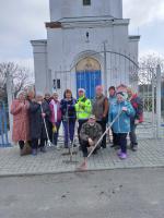 Субботник на территории Покровского храма с. Осиковка