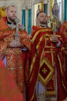 Настоятель Покровского храма с. Осиковка иерей Алексий Жиляев сослужил Правящему Архиерею за Божественной литургией